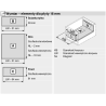 Szuflada Metabox Blum 400 mm h54 mm piekarnik