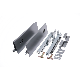 Szuflada GTV Axis 300 mm grafit niska