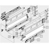 Reling Blum Tandembox 650 mm biały