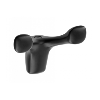 Wieszak meblowy GTV Toledo podwójny czarny mat