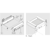 Boki szuflad Tandembox Antaro 500mm pod piekarnik popiel