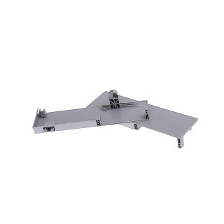 Mocowanie frontu szuflady wewnętrznej wysokiej Tandembox szare