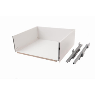 Szuflada GTV Axis Pro 500 mm bardzo wysoka biała  + dno i tył szuflady