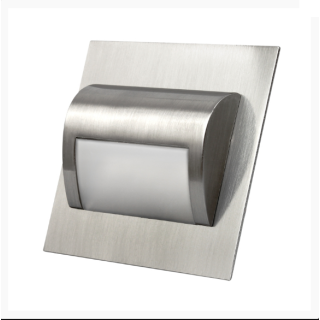 Oprawa schodowa neutralna 1,4W stal szczotkowana