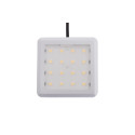 Oprawa kwadratowa LED aluminium barwa biały ciepły 1.5w Oprawa kwadratowa LED aluminium barwa biały ciepły 1.5w