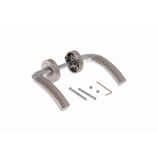 Klamka do drzwi z szyldem Tecno K-871-01 G8/G2 Veramet