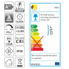 Oprawa okrągła LED aluminium barwa biały zimny 1.5w