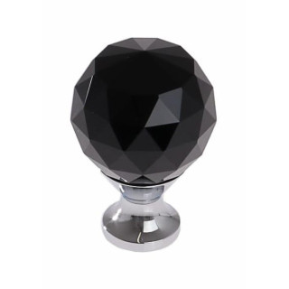 Gałka meblowa Crystal Palace fi25mm czarny kryształ GZ-CRPA25-A1