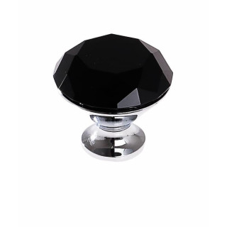 Gałka meblowa Crystal Palace fi40mm czarny kryształ GZ-CRPB40-A1