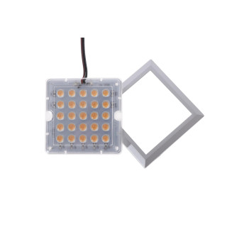 Oprawa kwadratowa LED xl aluminium barwa ciepła 2w