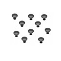 Gałka meblowa Udine czarny mat okrągła 10 sztuk zestaw Gałka meblowa Udine czarny mat okrągła 10 sztuk zestaw