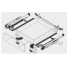 Prowadnica Movento pełen wysuw 60kg 500mm uniwersalna