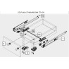 Prowadnica Tandem częściowy wysuw TIP-ON 450mm