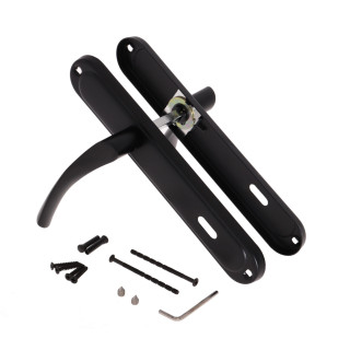 Klamki do drzwi z szyldem Kometa K-516-90 P2 Veramet