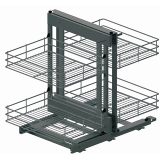 Kosz narożny REJS Maxima Magic Corner Classic 1000 prawy grafit