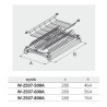 Ociekarka dwupoziomowa NOMET do szafki 60 cm biała - W-2507-600A.P1
