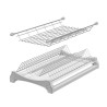 Ociekarka dwupoziomowa NOMET do szafki 60 cm srebrna - W-2507-600A.P22