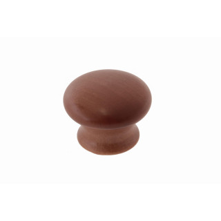 Gałka meblowa drewniana z mufą Orzech Jasny