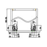 Prowadnica tandem WURTH Ecoslide pełen wysuw 450 mm