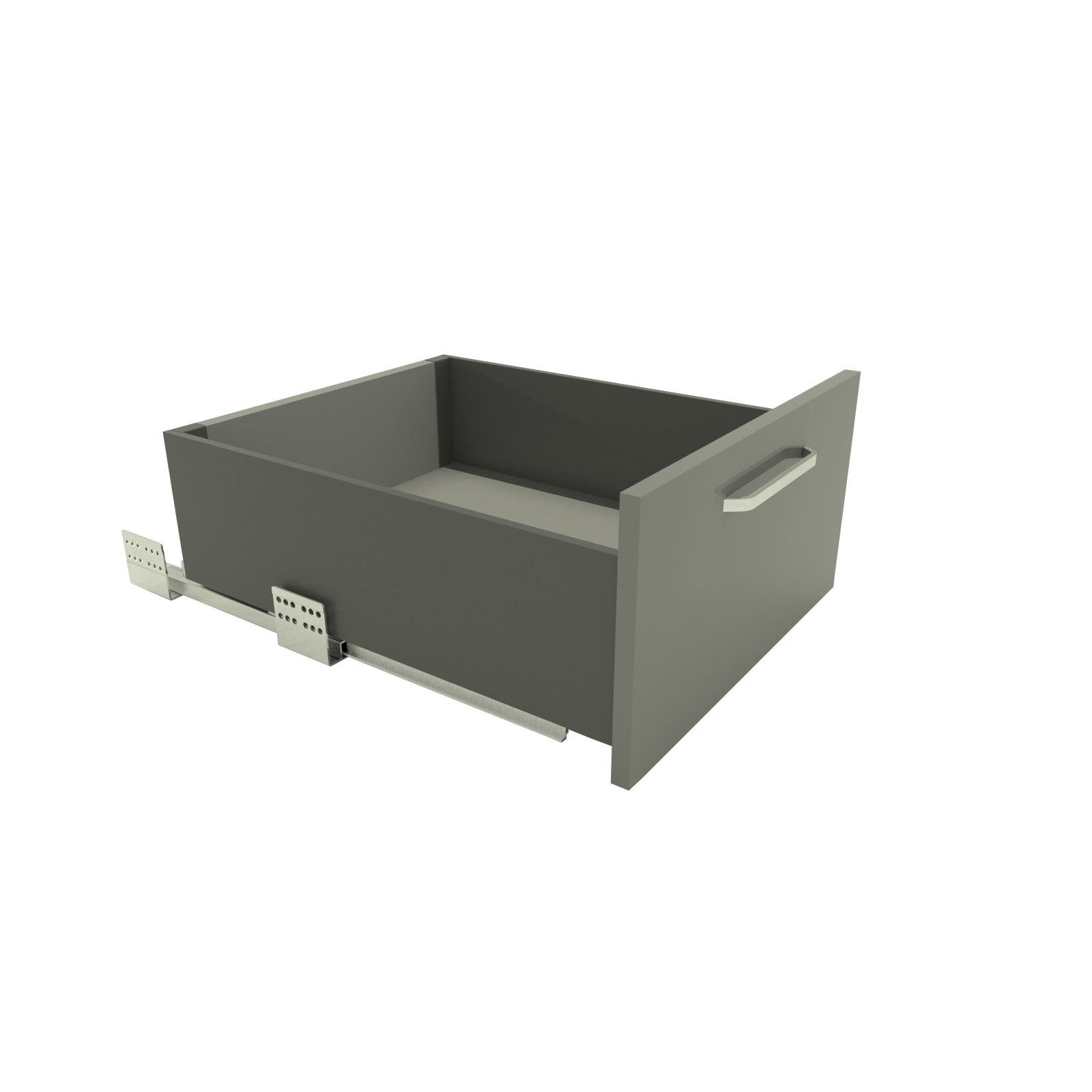 Szuflada SEVROLLBOX SLIM 500 mm wysoka H-199 Grafit