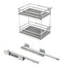 Kosz cargo podblatowy 300 mm chrom + antracyt dno