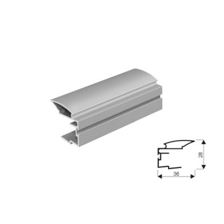 Rączka ALFA II srebrna