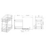 Kosz cargo dolny REJS 400 mm 2P push to open efekt chrom - WE29.0006.01.062