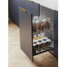 Kosz cargo dolny REJS 400 mm 2P push to open efekt chrom - WE29.0006.01.062