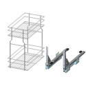 Kosz cargo dolny REJS 500 mm 2P push to open efekt chrom - WE29.0007.01.062