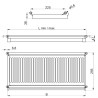 Suszarka do naczyń REJS do szafki  60 cm inox stal nierdzewna - dwupoziomowa