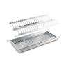 Suszarka do naczyń REJS do szafki  60 cm inox stal nierdzewna - dwupoziomowa