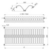 Suszarka do naczyń REJS do szafki  60 cm inox stal nierdzewna - dwupoziomowa