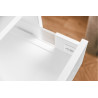 Szuflada GTV AXIS PRO GLASS 450 mm średnia H-116 bok ze szkłem cichy domyk biała