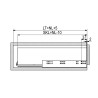 Prowadnica dolnego montażu Comfort Slide 3D REJS 450 mm pełny wysuw 30kg