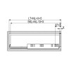 Prowadnica dolnego montażu Comfort Slide 3D REJS 450 mm pełny wysuw 30kg