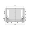 Szuflada REJS Comfort Box 500 mm wysoka H-204 biała 35kg