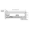 Szuflada REJS Comfort Box 500 mm niska H-86 szara 35kg