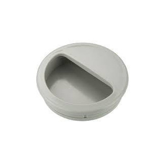 Uchwyt meblowy wpuszczany 50mm szary