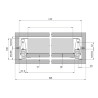 Szuflada REJS Comfort Box 400 mm niska H86 biała 35kg
