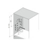 Pantograf Royal SEVROLL 564-764 mm szary 10kg