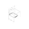 Szuflada z organizerem Royal 90 cm perłowo szara