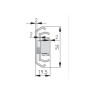 Prowadnica kulkowa GTV H53 650 mm pełny wysuw 100 kg