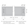 Prowadnica kulkowa GTV H53 650 mm pełny wysuw 100 kg