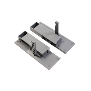 Mocowanie frontu wewnętrznego GTV Modern Box kwadrat średnia szara PB-D-WEWMOCB-KW