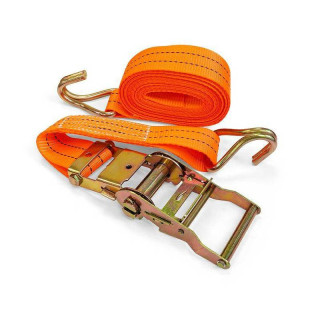 Pas transportowy z napinaczem+hak 25mm dł.5m 1600kg
