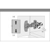 Zawias nakładany bliźniaczy 1/2 bez sprężyny SENSYS 8675 HETTICH 110° push to open