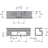 Zawias nakładany do ramki aluminiowej bez sprężyny SENSYS 8668 HETTICH 95° push to open