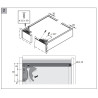 Prowadnica Hettich Quadro V6 cichy domyk 300 mm pełny wysuw 30kg