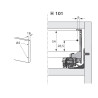 Szuflada Hettich AvanTech YOU (na Actro) 450 mm niska H101 biała 40kg