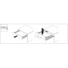 Szuflada Hettich AvanTech YOU (na Quadro) 500 mm niska H101 antracyt 30kg